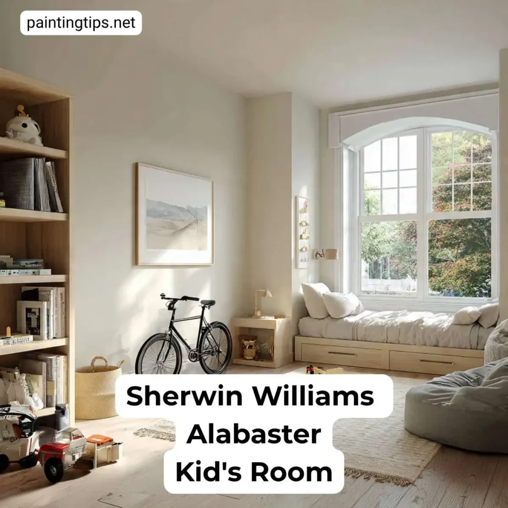 Sherwin Williams Alabaster kid's room