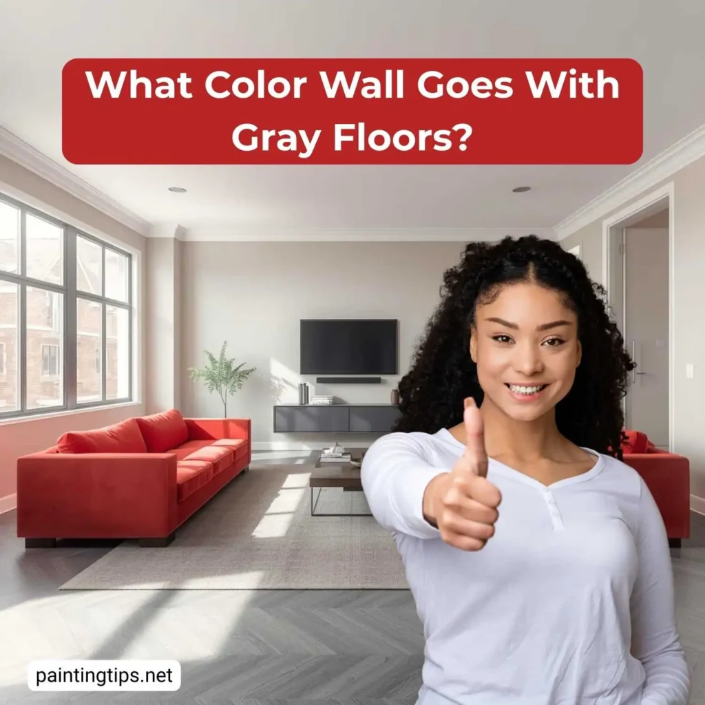 What color wall goes with gray floors?