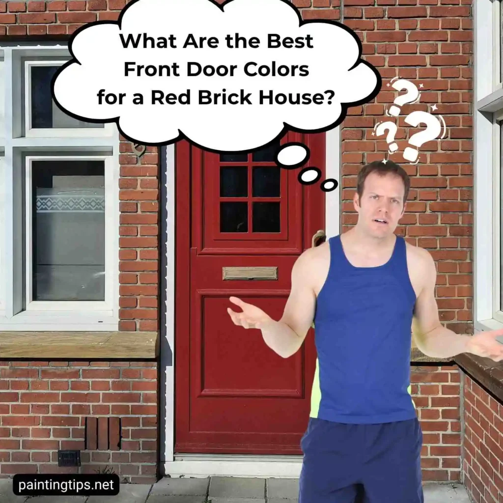 Front door colors for red brick house.