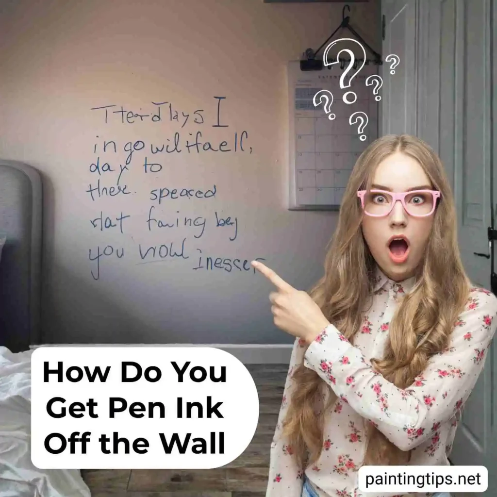 How to remove pen ink from wall.