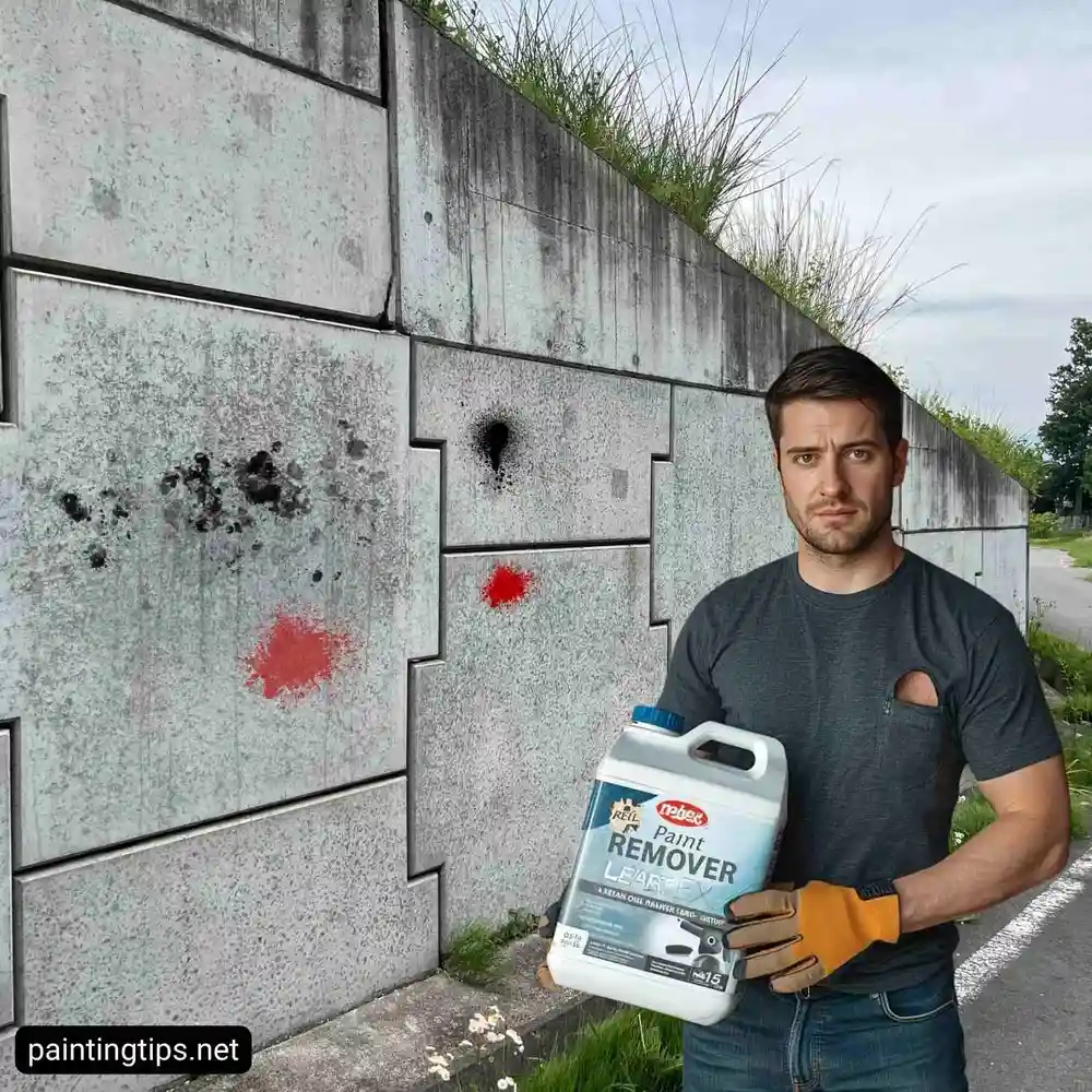 to remove spray paint from wall.