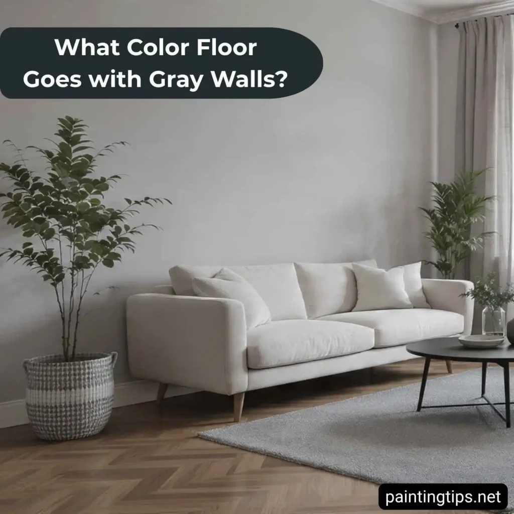 What color floor goes with gray walls?