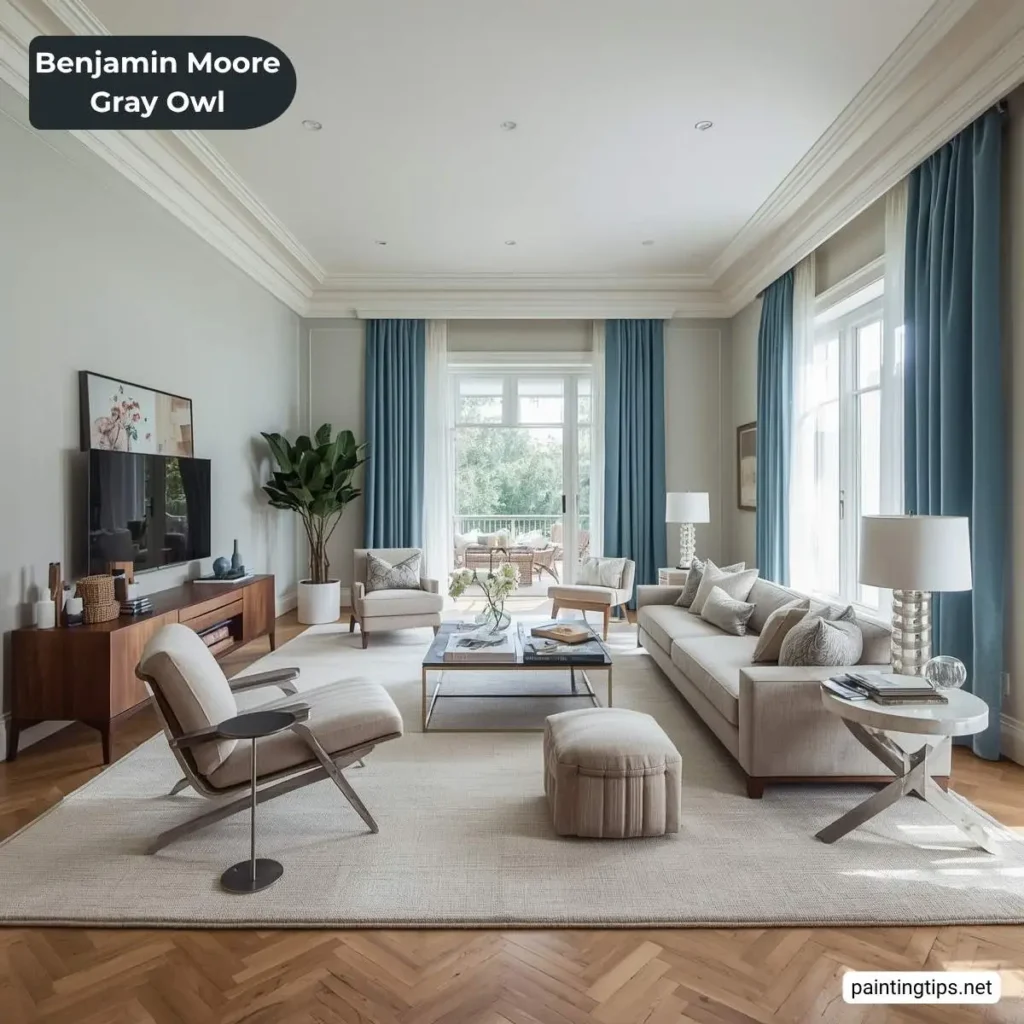 Benjamin moore grey owl paint