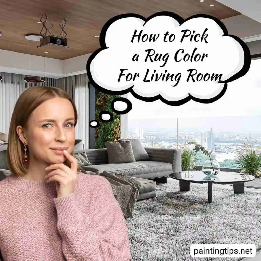 How to pick a rug color for living room.