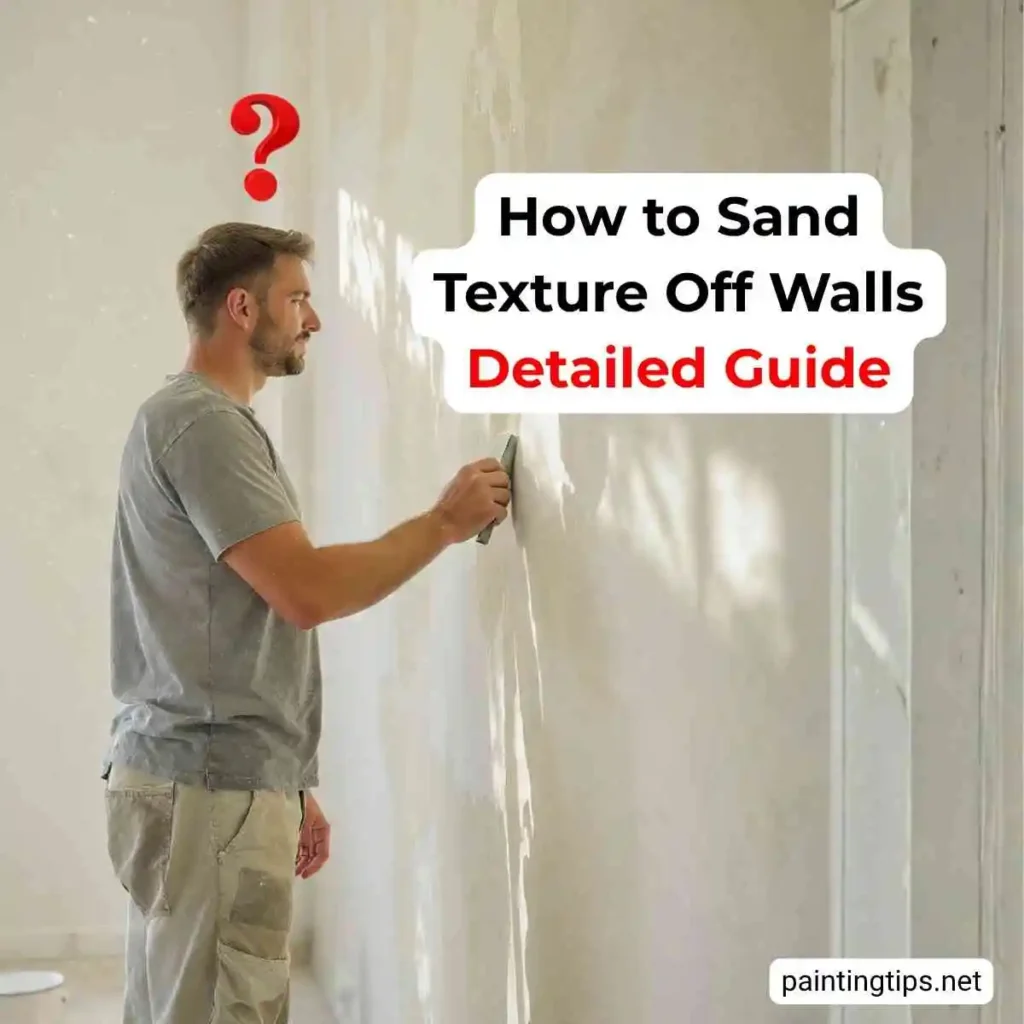 How to sand texture off walls.