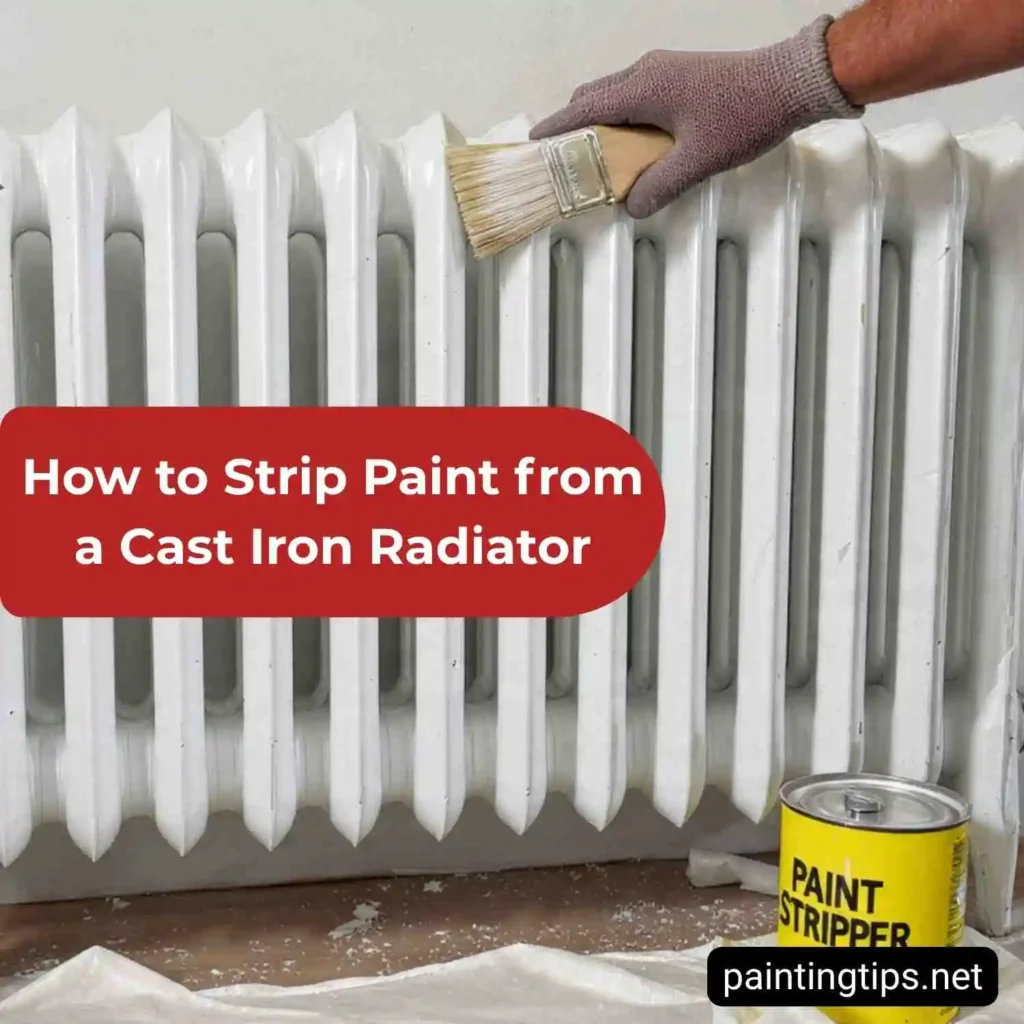How to strip paint from a cast iron radiator.