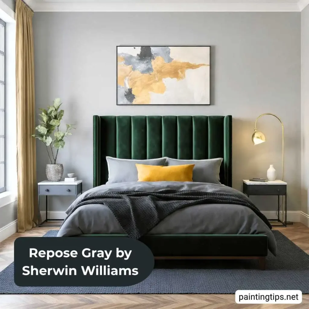 Repose Gray bedroom