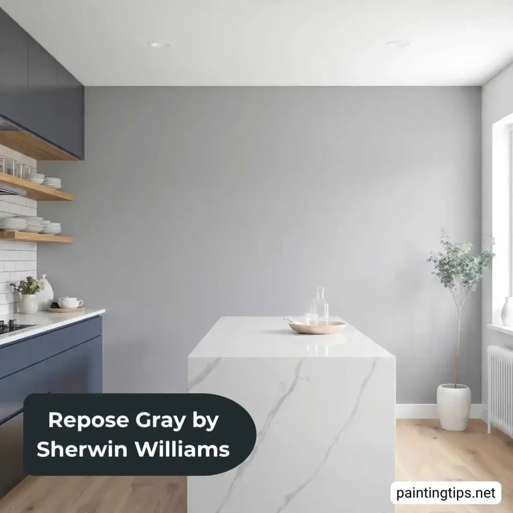 Repose Gray in kitchen