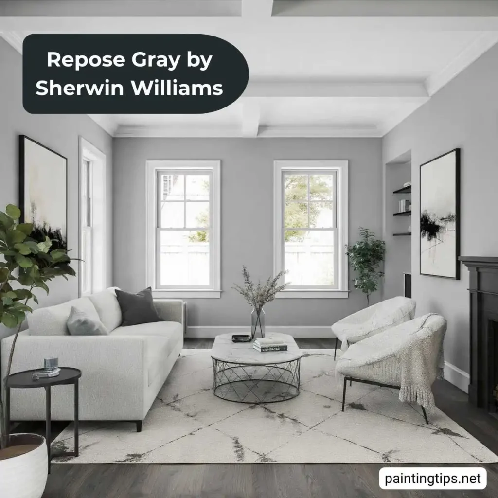 Repose Gray iving room ideas