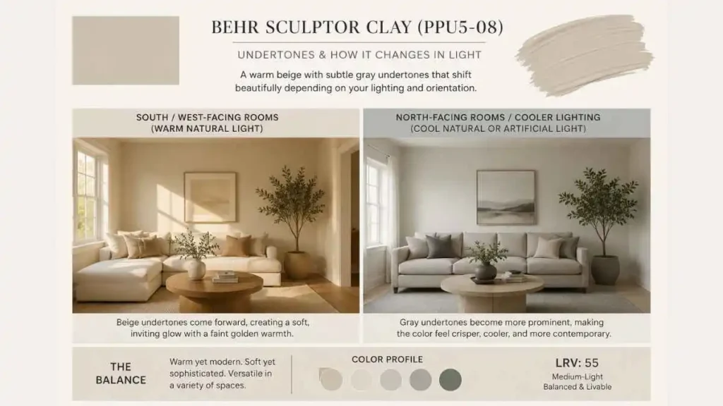 Behr paint sculptor clay undertones