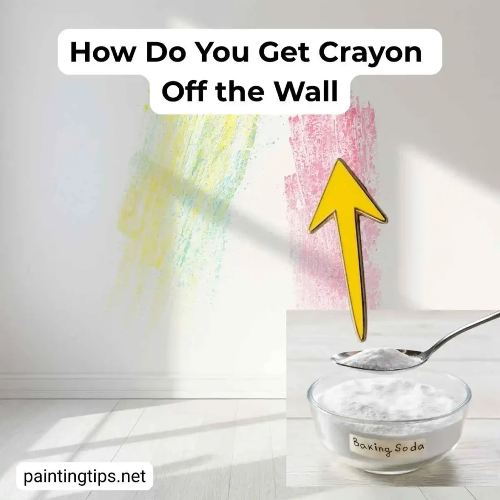 How do i get crayon off the wall.