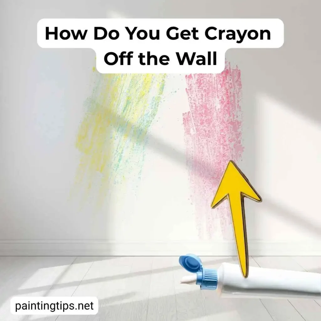 How do you clean crayon off the wall.
