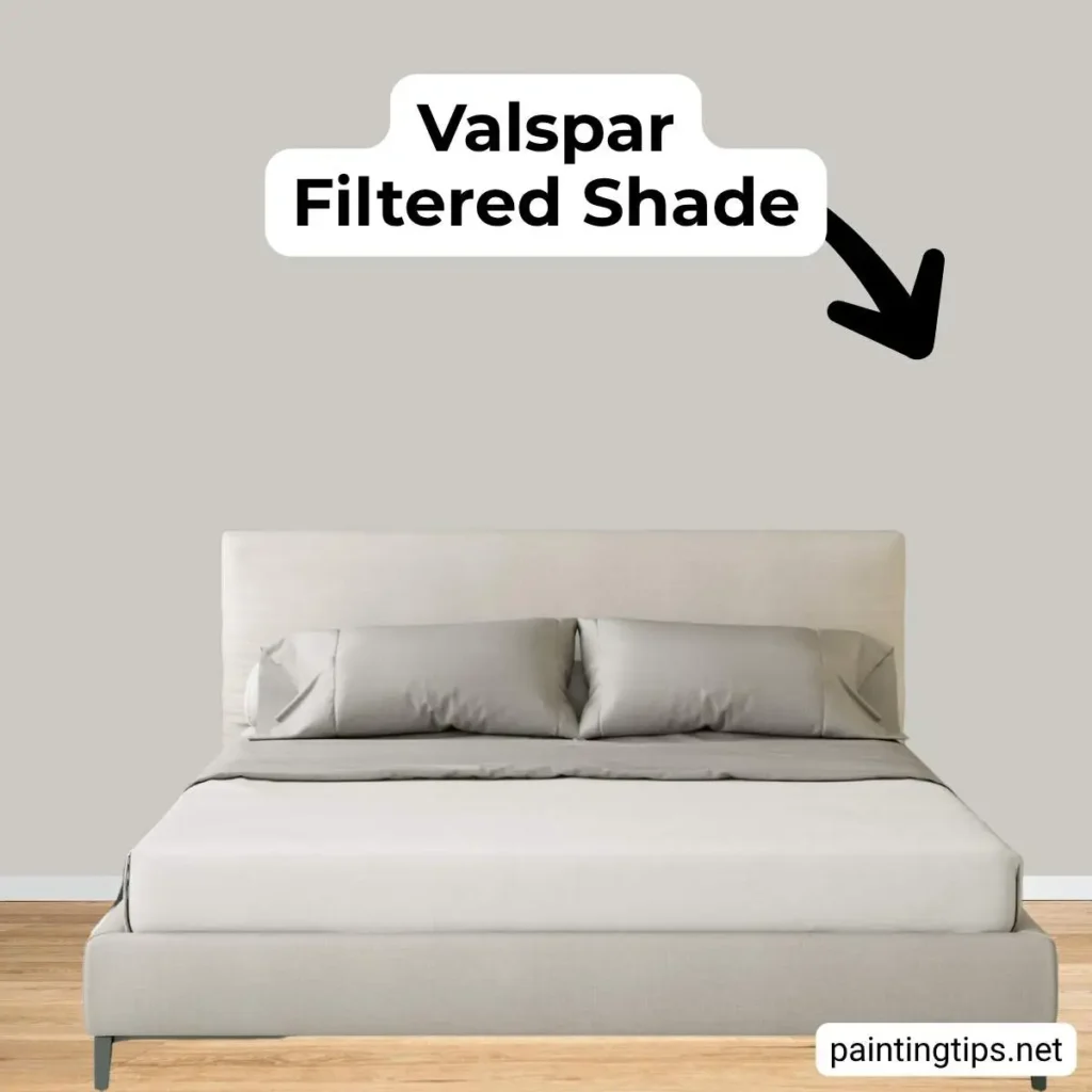Valspar filtered shade bedroom