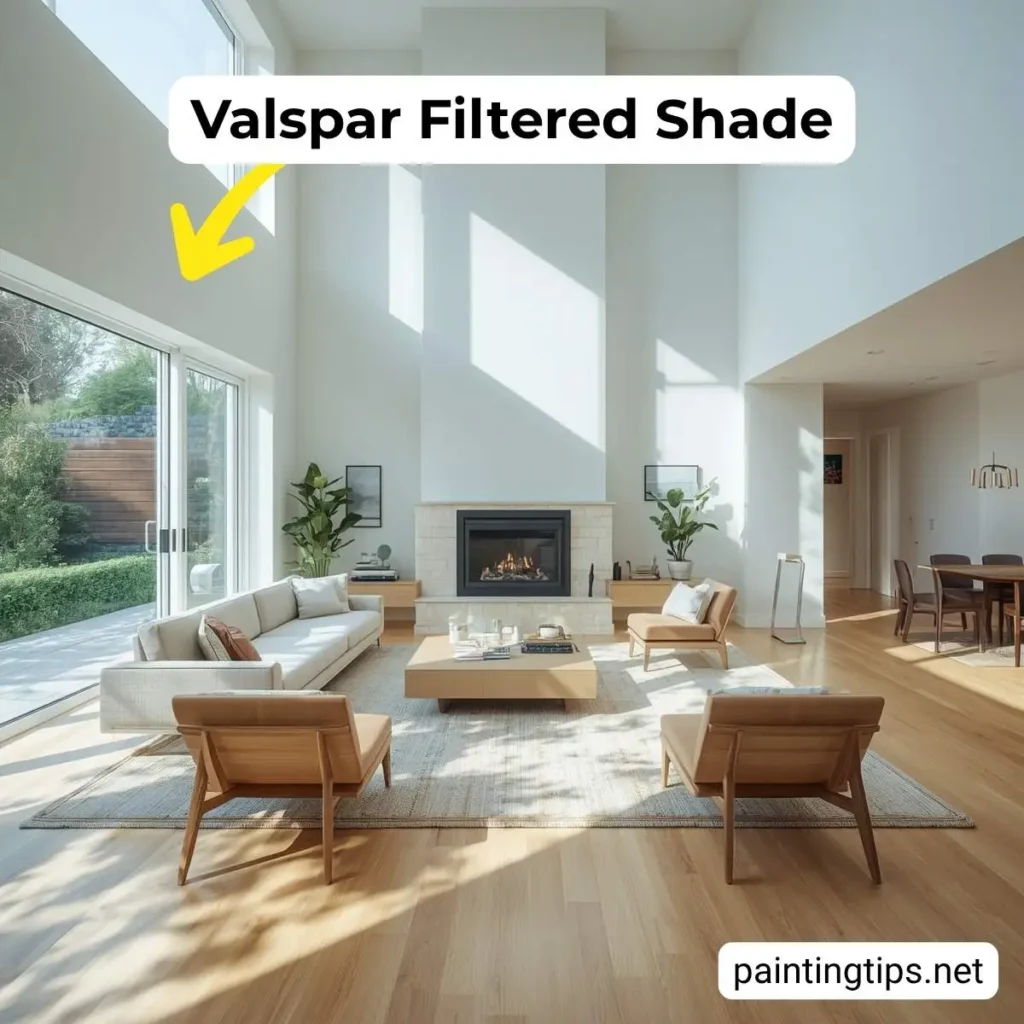 Valspar filtered shade living room