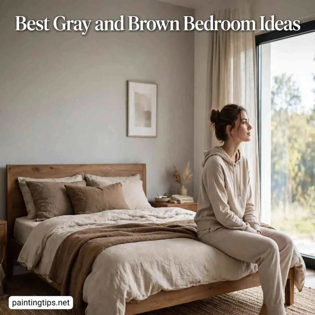 Gray and brown bedroom ideas.
