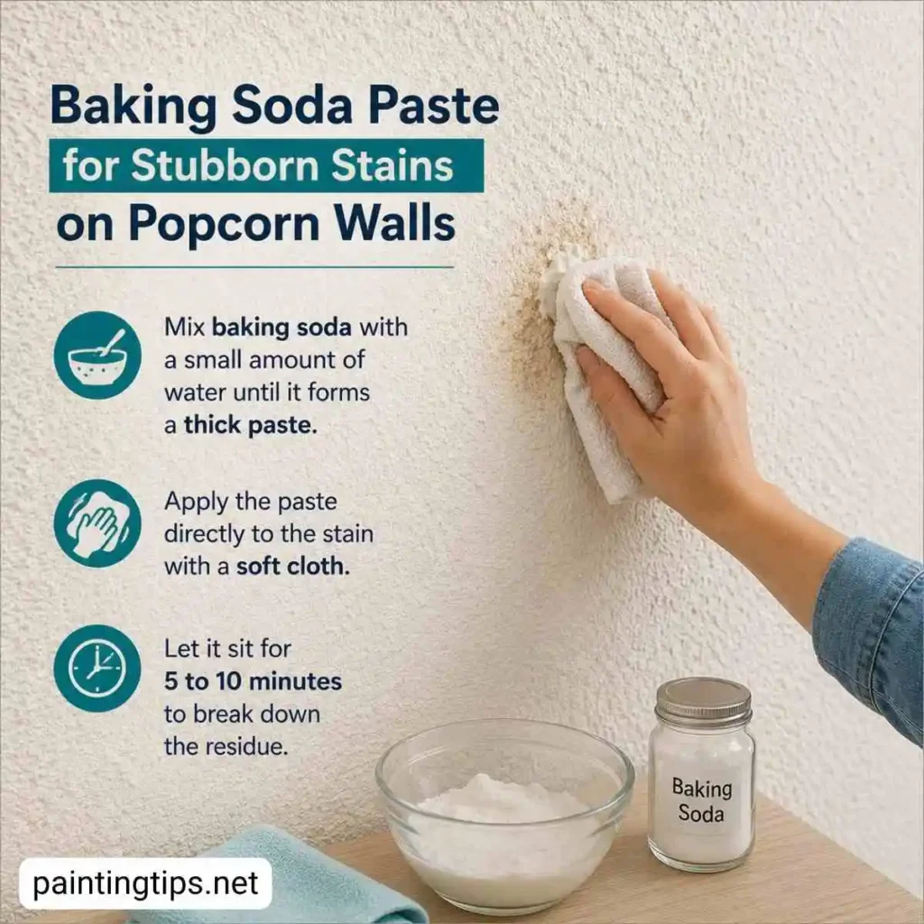 How to clean a textured wall.