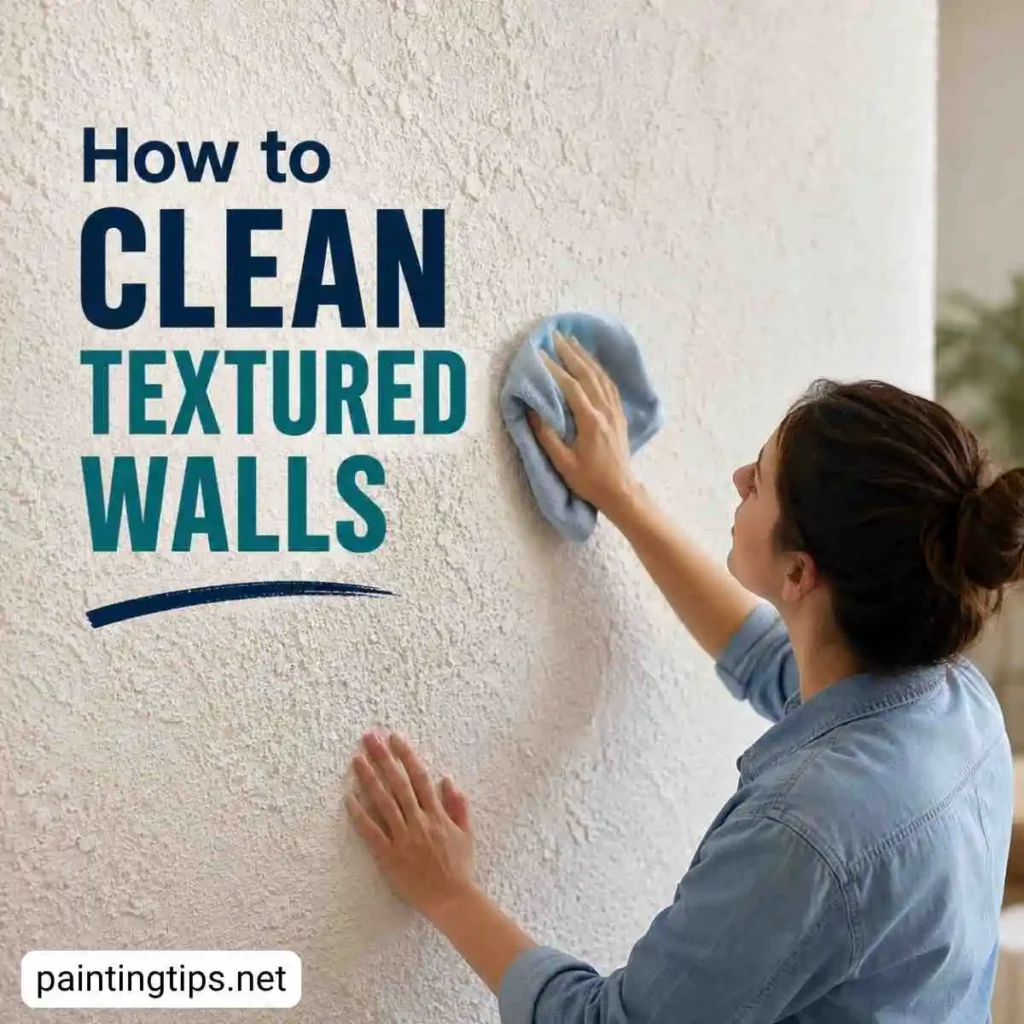 How to clean textured walls.