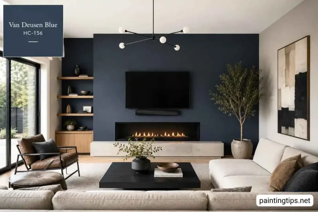 Van Deusen Blue living room