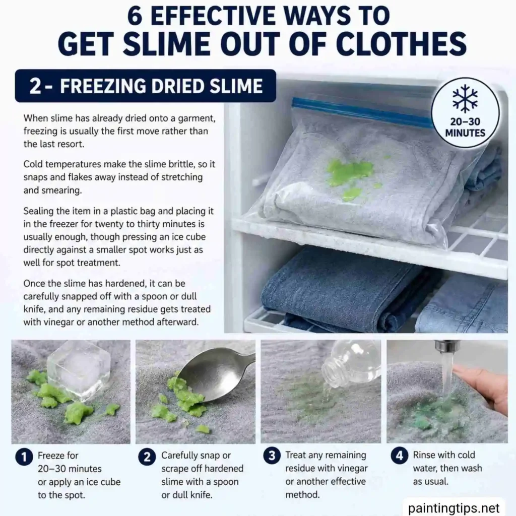 How can you get slime out of clothes.
