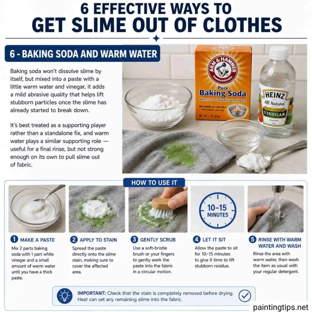 How do you get slime out of clothing.