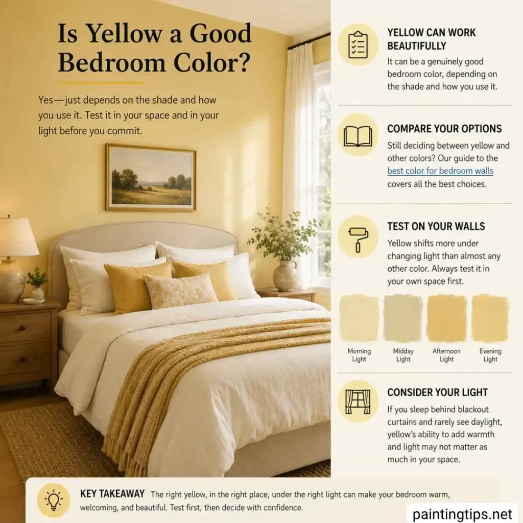 Is yellow a good bedroom color?