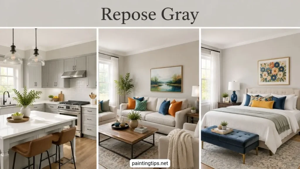 Repose gray room by room