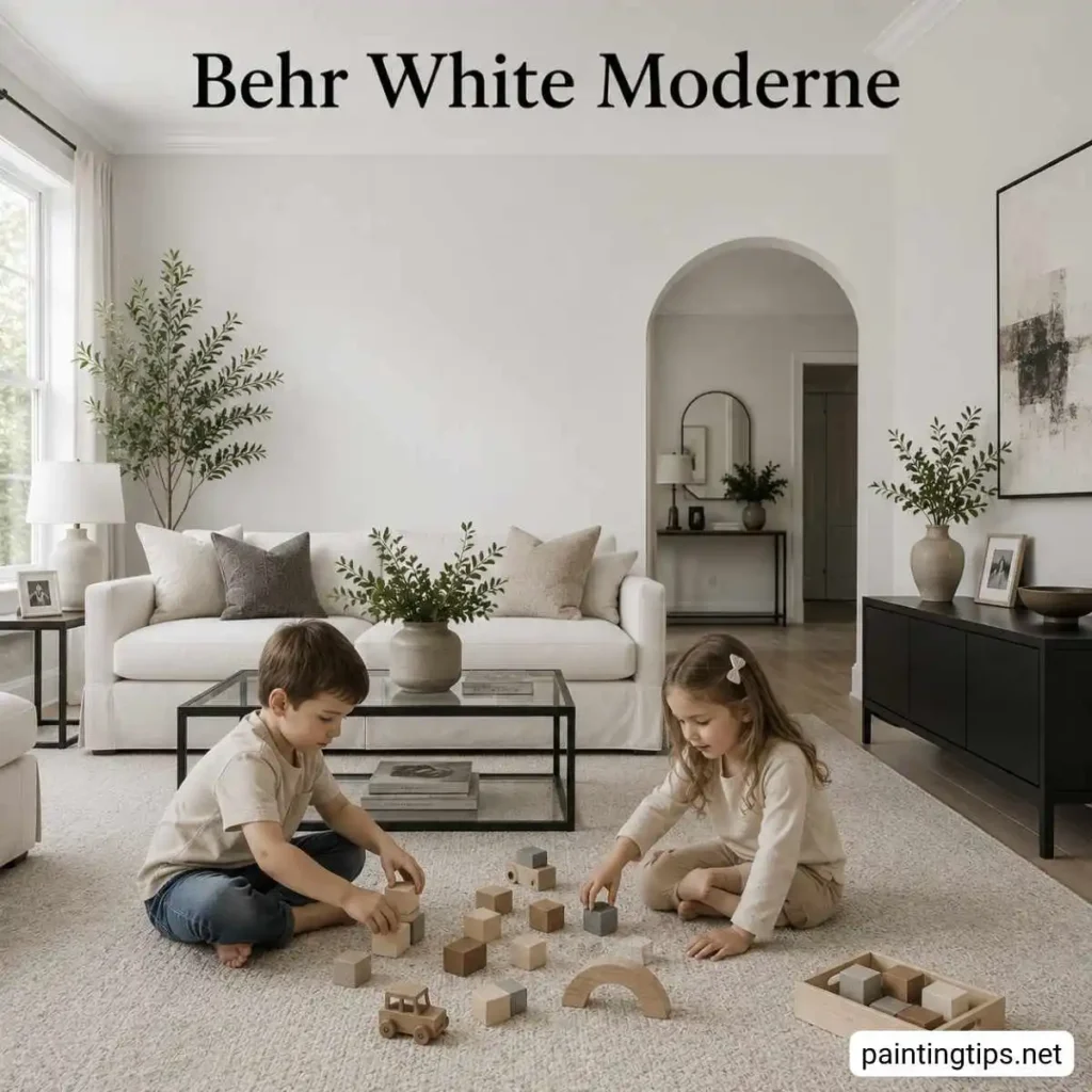 White moderne behr