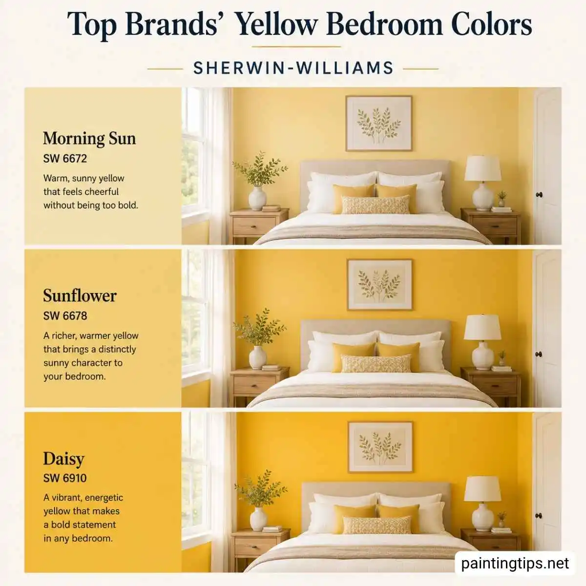 Yellow bedroom colors by sherwin williams