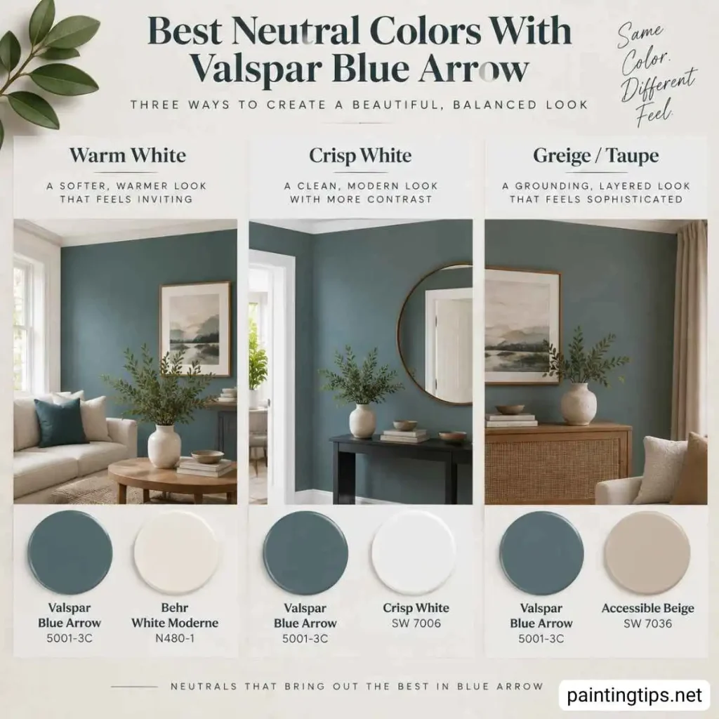 Best neutral colors with valspar blue arrow