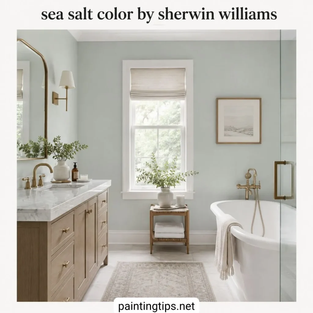 see salt color bathroom