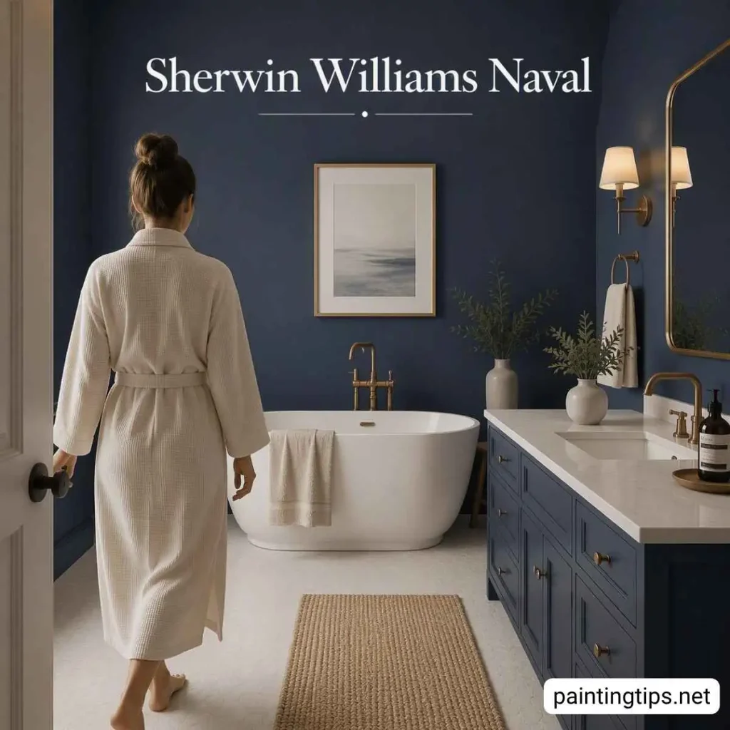 sherwin williams naval bathroom