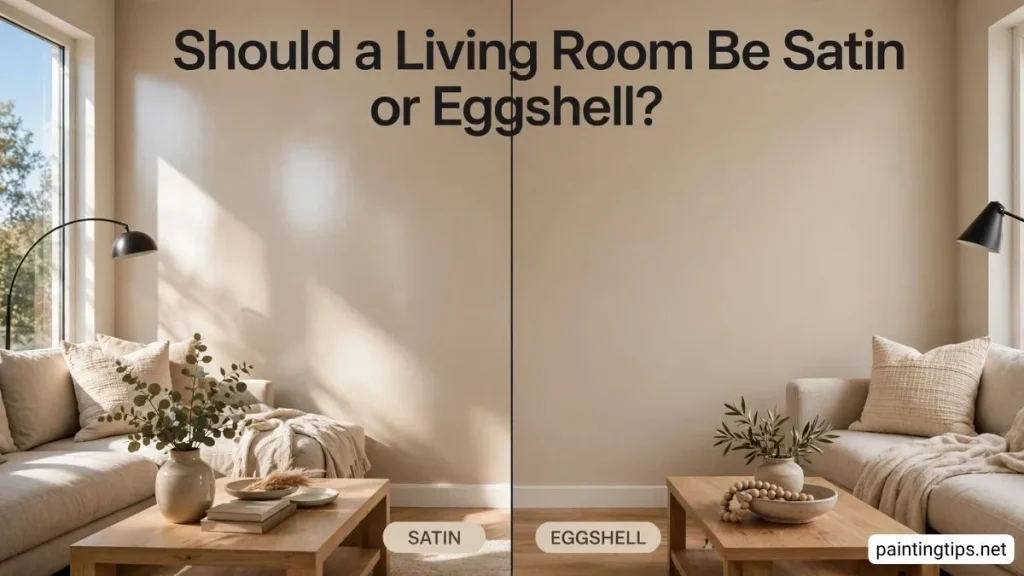 Should a living room be satin or eggshell.