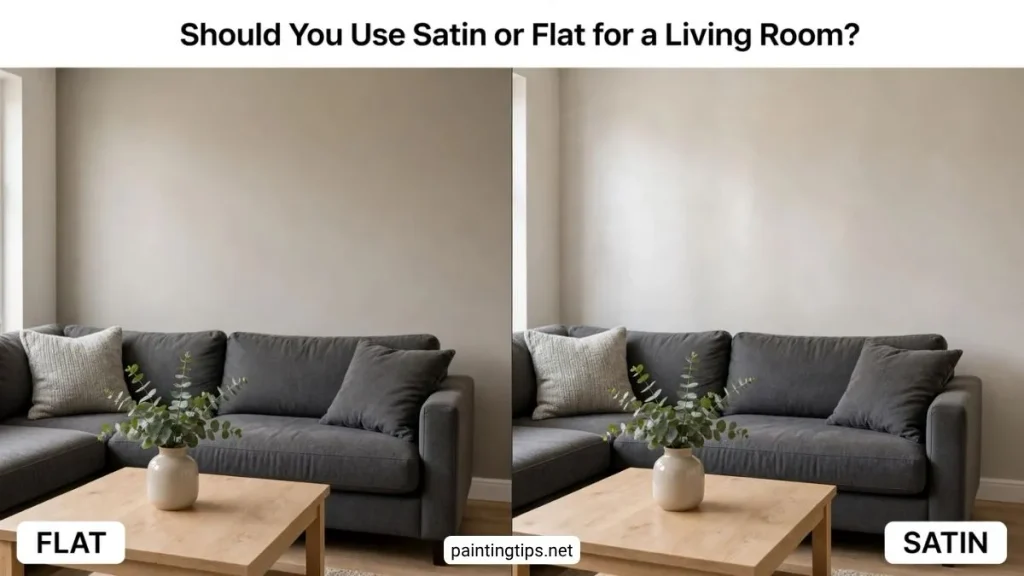 Should I Use Satin or Flat for a Living Room?