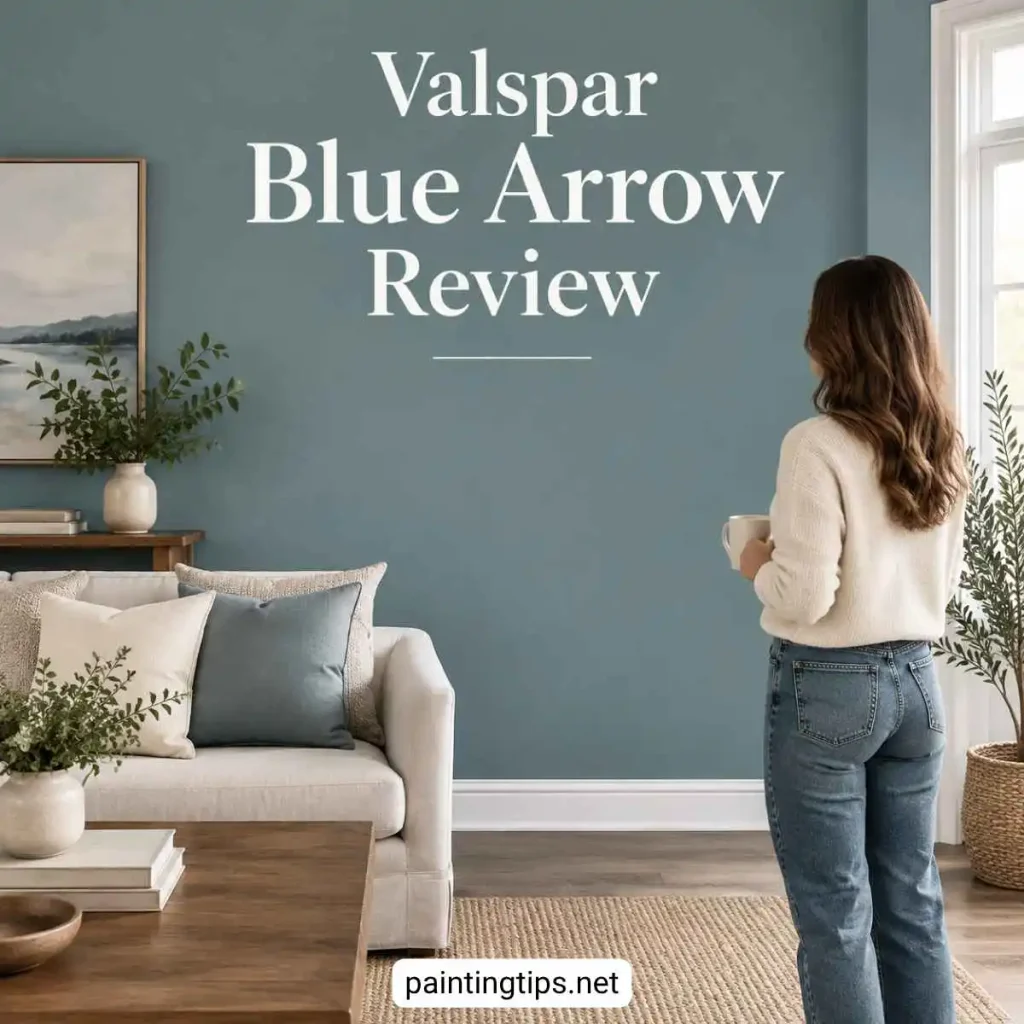 valspar blue arrow