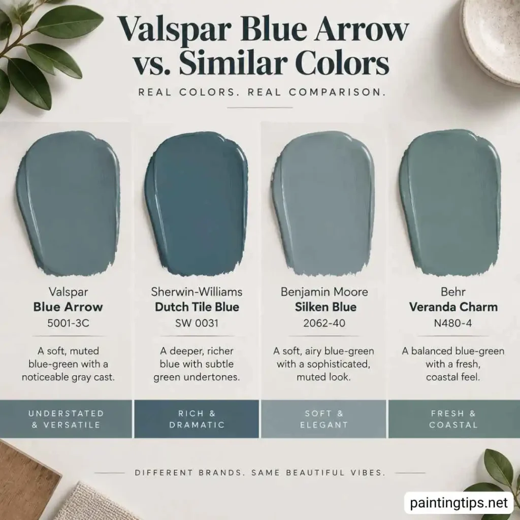 Similar colors to valspar blue arrow paint