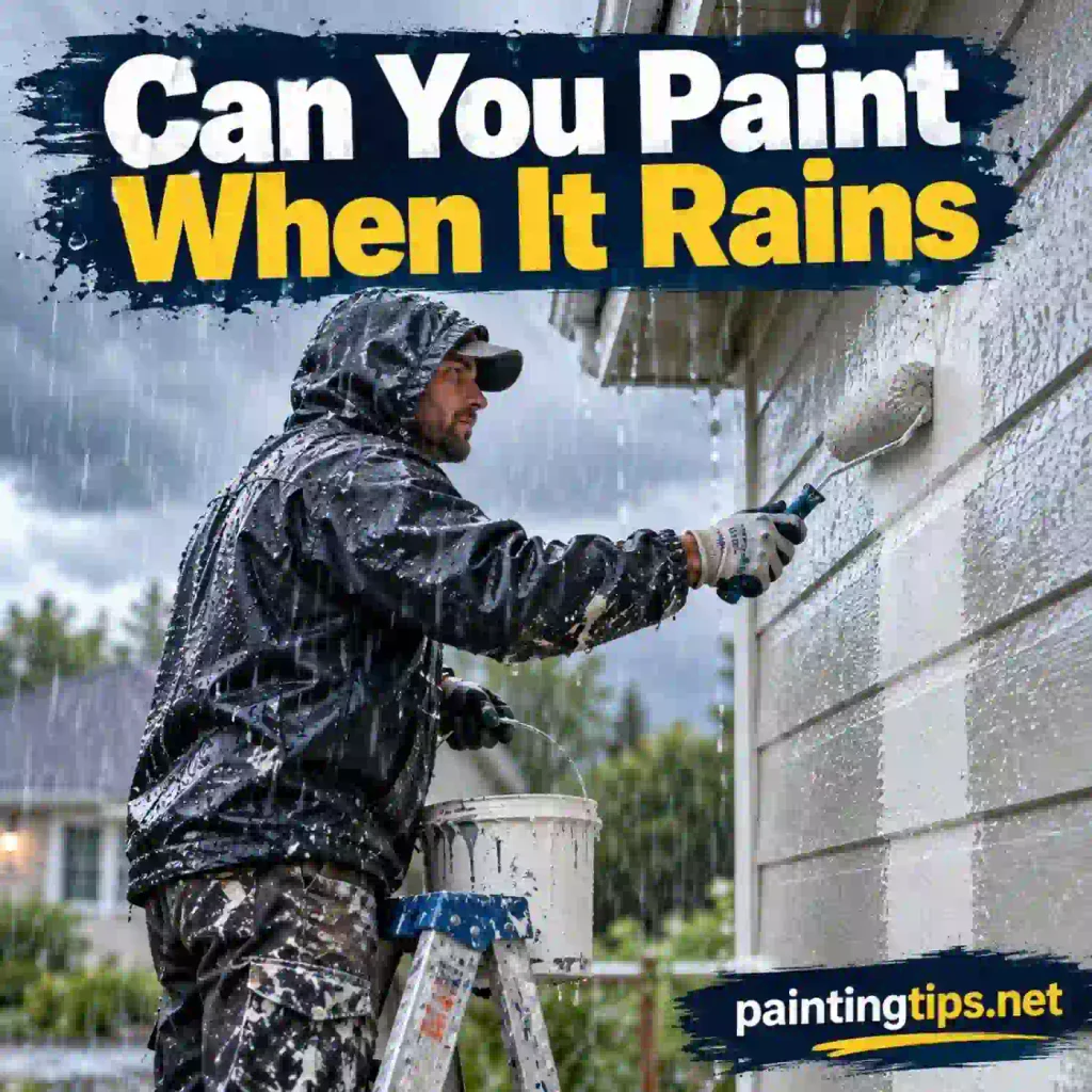Can you paint when It rains.