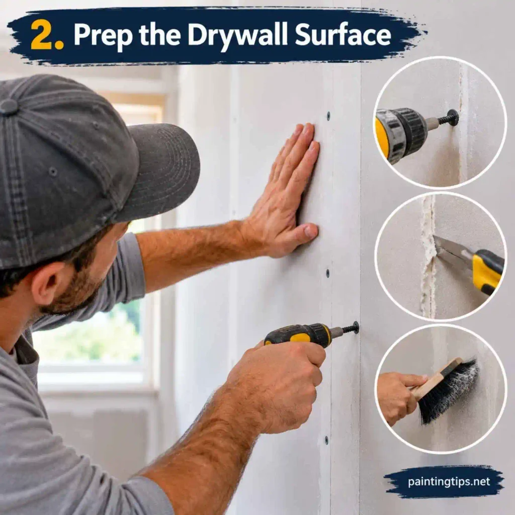 How do you mud drywall step 2