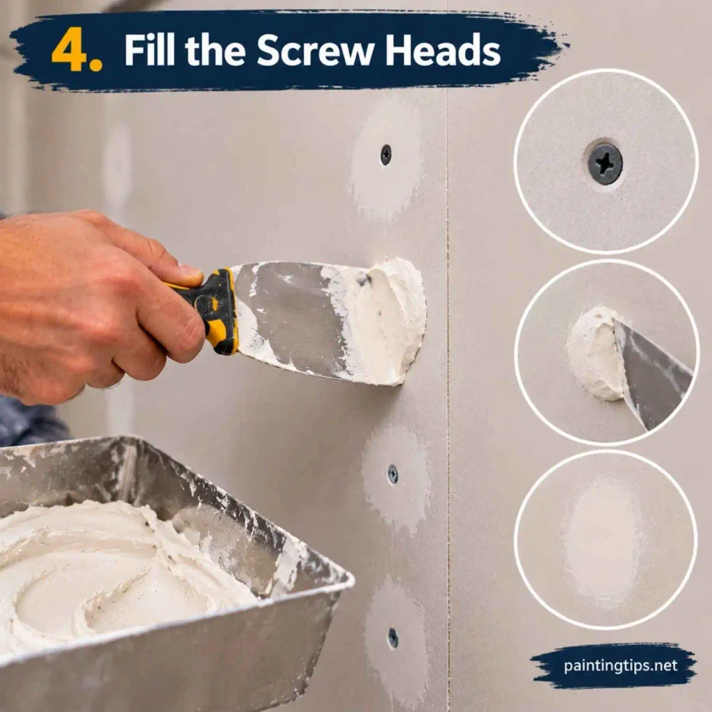 How do you mud drywall step 4