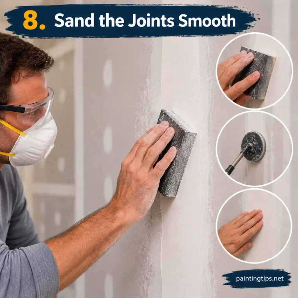 How do you mud drywall step 8
