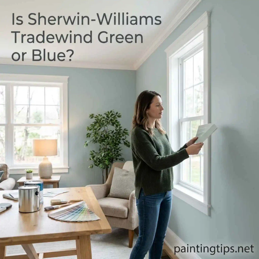 Is sherwin-williams tradewind green or blue?