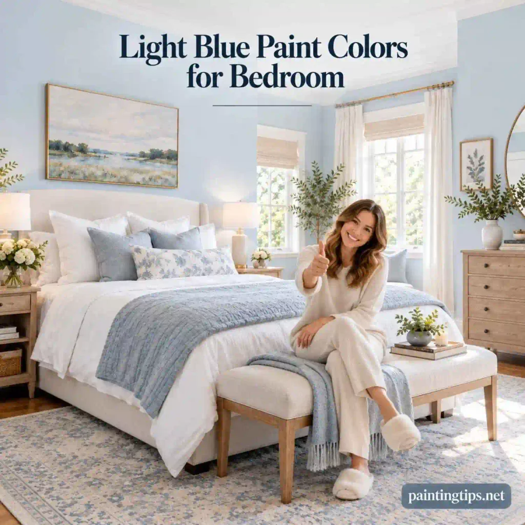Llight blue paint colors.