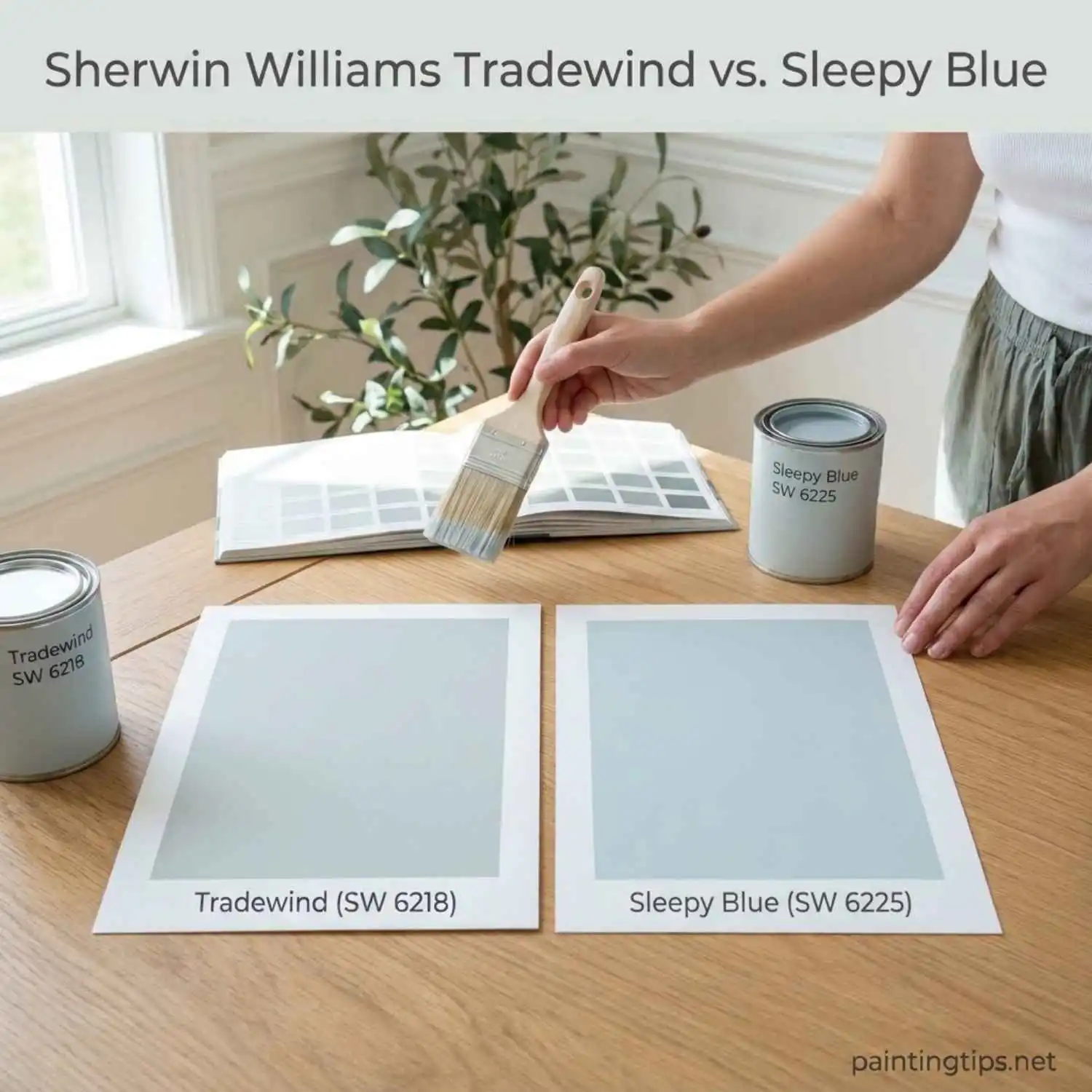 Sherwin williams tradewind vs sleepy blue